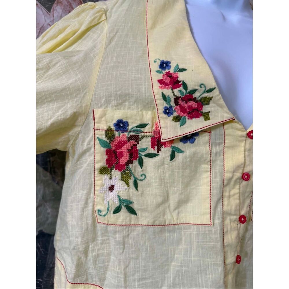 New Free People Ryland Blouse Size M - Picture 9 of 10